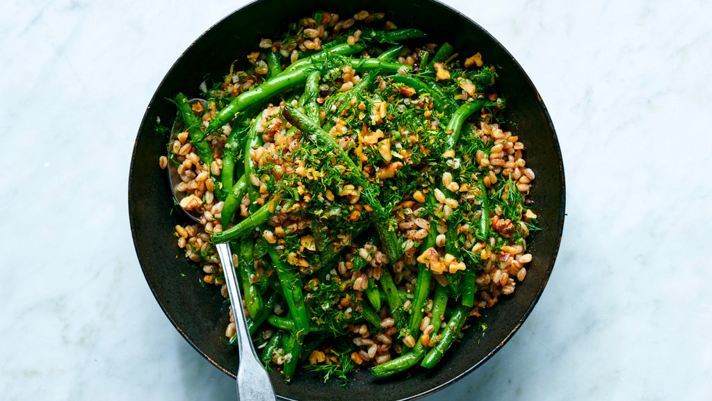 Farro with Greens and Beans